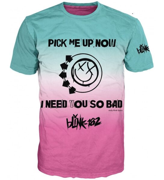 Men's T-shirt Blink-182 High Quality Print 3D Unique Effect Bulgarian print