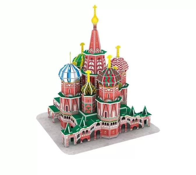 Puzzle 3D St. Basil's Cathedral 92 Piece Educational Puzzle Kids